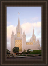 Load image into Gallery viewer, San Diego Pastel Open Edition Canvas / 24 X 36 Brown Frame Art
