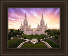 Load image into Gallery viewer, San Diego Sunrise From On High Open Edition Canvas / 11 X 14 Brown Frame Art
