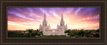 Load image into Gallery viewer, San Diego Sunrise From On High Open Edition Canvas / 12 X 36 Brown Frame Art
