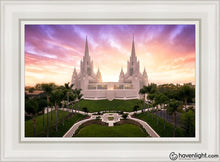 Load image into Gallery viewer, San Diego Sunrise From On High Open Edition Canvas / 14 X 21 White Frame Art
