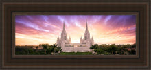 Load image into Gallery viewer, San Diego Sunrise From On High Open Edition Canvas / 6 X 18 Brown Frame Art
