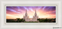 Load image into Gallery viewer, San Diego Sunrise From On High Open Edition Canvas / 6 X 18 White Frame Art
