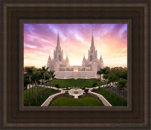 Load image into Gallery viewer, San Diego Sunrise From On High Open Edition Canvas / 8 X 10 Brown Frame Art
