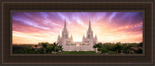 Load image into Gallery viewer, San Diego Sunrise From On High Open Edition Canvas / 8 X 24 Brown Frame Art
