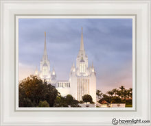 Load image into Gallery viewer, San Diego Temple All Will Rise Open Edition Canvas / 11 X 14 White Frame Art
