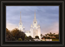 Load image into Gallery viewer, San Diego Temple All Will Rise Open Edition Canvas / 20 X 30 Black Frame Art
