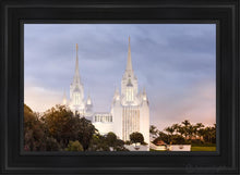 Load image into Gallery viewer, San Diego Temple All Will Rise Open Edition Canvas / 24 X 36 Black Frame Art

