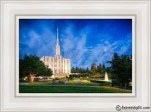 Load image into Gallery viewer, Seattle Blue Hour Open Edition Canvas / 12 X 18 White Frame Art
