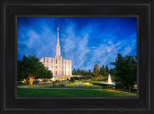 Load image into Gallery viewer, Seattle Blue Hour Open Edition Canvas / 14 X 21 Black Frame Art

