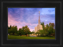 Load image into Gallery viewer, Seattle Evening Panorama Open Edition Canvas / 12 X 18 Black Frame Art
