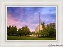 Load image into Gallery viewer, Seattle Evening Panorama Open Edition Canvas / 14 X 21 White Frame Art
