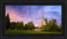 Load image into Gallery viewer, Seattle Evening Panorama Open Edition Canvas / 15 X 30 Black Frame Art
