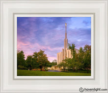 Load image into Gallery viewer, Seattle Evening Panorama Open Edition Canvas / 8 X 10 White Frame Art
