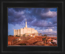 Load image into Gallery viewer, Snowflake Stairway To Heaven Open Edition Canvas / 11 X 14 Black Frame Art
