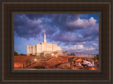 Load image into Gallery viewer, Snowflake Stairway To Heaven Open Edition Canvas / 12 X 18 Brown Frame Art
