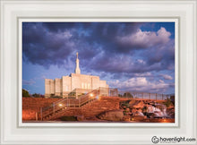 Load image into Gallery viewer, Snowflake Stairway To Heaven Open Edition Canvas / 14 X 21 White Frame Art
