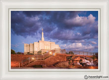 Load image into Gallery viewer, Snowflake Stairway To Heaven Open Edition Canvas / 24 X 36 White Frame Art

