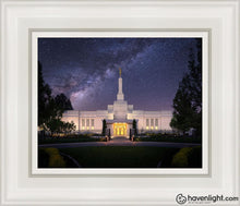 Load image into Gallery viewer, Spokane Celestial Open Edition Canvas / 8 X 10 White Frame Art

