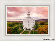 Load image into Gallery viewer, St. George Aerial Open Edition Canvas / 12 X 18 White Frame Art
