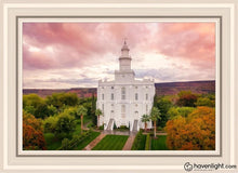Load image into Gallery viewer, St. George Aerial Open Edition Canvas / 20 X 30 White Frame Art
