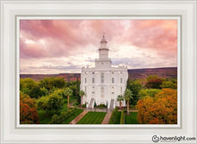 Load image into Gallery viewer, St. George Aerial Open Edition Canvas / 24 X 36 White Frame Art
