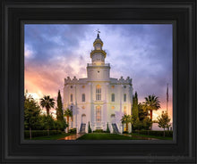 Load image into Gallery viewer, St. George Afterglow Open Edition Canvas / 11 X 14 Black Frame Art
