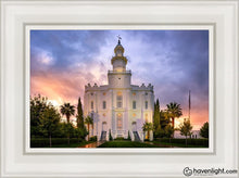 Load image into Gallery viewer, St. George Afterglow Open Edition Canvas / 12 X 18 White Frame Art
