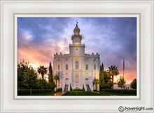 Load image into Gallery viewer, St. George Afterglow Open Edition Canvas / 14 X 21 White Frame Art
