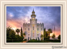 Load image into Gallery viewer, St. George Afterglow Open Edition Canvas / 20 X 30 White Frame Art
