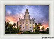 Load image into Gallery viewer, St. George Afterglow Open Edition Canvas / 24 X 36 White Frame Art
