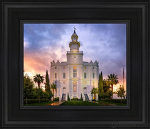 Load image into Gallery viewer, St. George Afterglow Open Edition Canvas / 8 X 10 Black Frame Art
