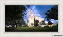 Load image into Gallery viewer, St. George Blue Hour Panorama Open Edition Canvas / 15 X 30 White Frame Art

