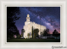 Load image into Gallery viewer, St. George Celestial Open Edition Canvas / 24 X 36 White Frame Art
