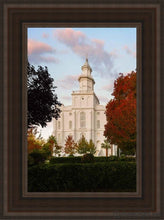 Load image into Gallery viewer, St. George Red Tree Open Edition Canvas / 12 X 18 Brown Frame Art
