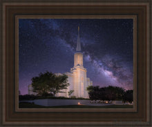 Load image into Gallery viewer, St. Louis Celestial Open Edition Canvas / 11 X 14 Brown Frame Art
