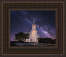 Load image into Gallery viewer, St. Louis Celestial Open Edition Canvas / 8 X 10 Brown Frame Art
