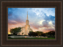 Load image into Gallery viewer, St. Louis Now The Day Is Over Open Edition Canvas / 12 X 18 Brown Frame Art
