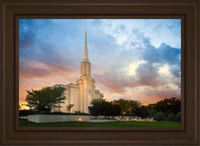 Load image into Gallery viewer, St. Louis Now The Day Is Over Open Edition Canvas / 20 X 30 Brown Frame Art
