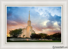 Load image into Gallery viewer, St. Louis Now The Day Is Over Open Edition Canvas / 24 X 36 White Frame Art
