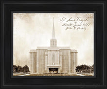 Load image into Gallery viewer, St. Louis Vintage Open Edition Canvas / 11 X 14 Black Frame Art

