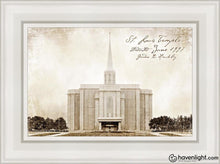 Load image into Gallery viewer, St. Louis Vintage Open Edition Canvas / 12 X 18 White Frame Art
