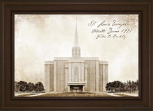 Load image into Gallery viewer, St. Louis Vintage Open Edition Canvas / 20 X 30 Brown Frame Art
