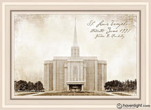 Load image into Gallery viewer, St. Louis Vintage Open Edition Canvas / 20 X 30 White Frame Art
