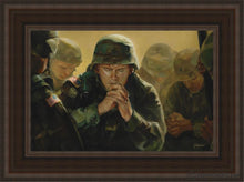 Load image into Gallery viewer, Sweet Hour Of Prayer Open Edition Canvas / 12 X 18 Brown Frame Art
