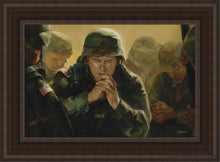 Load image into Gallery viewer, Sweet Hour Of Prayer Open Edition Canvas / 14 X 21 Brown Frame Art
