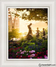 Load image into Gallery viewer, Temple Square Ring Around The Rosies Open Edition Canvas / 11 X 14 White Frame Art
