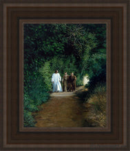 Load image into Gallery viewer, The Road To Emmaus Open Edition Canvas / 8 X 10 Brown Frame Art
