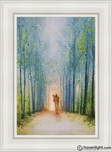 Load image into Gallery viewer, The Shepherds Path Open Edition Canvas / 14 X 21 White Frame Art
