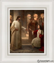 Load image into Gallery viewer, Though Your Sins Be As Scarlet Open Edition Canvas / 8 X 10 White Frame Art
