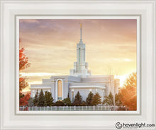 Load image into Gallery viewer, Timpanogos Sunset Open Edition Canvas / 11 X 14 White Frame Art
